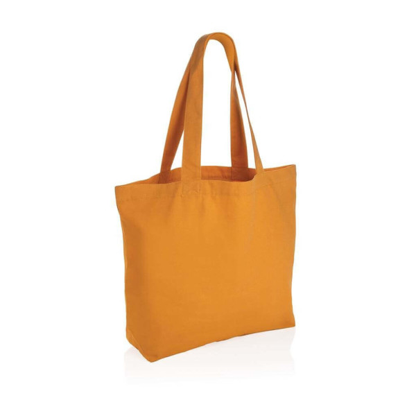 Impact AWARE™ recycled canvas shopper w/pocket 240 gsm