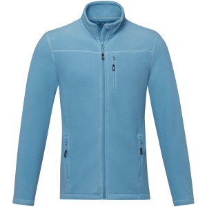 Amber men's GRS recycled full zip fleece jacket - Reklamnepredmety