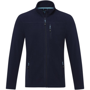 Amber men's GRS recycled full zip fleece jacket - Reklamnepredmety