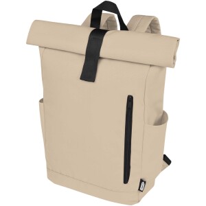 Byron 15.6" GRS RPET roll-top backpack 18L - Reklamnepredmety