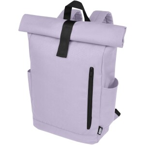 Byron 15.6" GRS RPET roll-top backpack 18L - Reklamnepredmety
