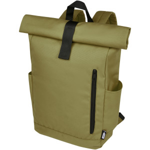 Byron 15.6" GRS RPET roll-top backpack 18L - Reklamnepredmety