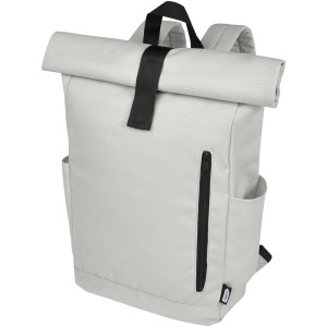 Byron 15.6" GRS RPET roll-top backpack 18L - Reklamnepredmety