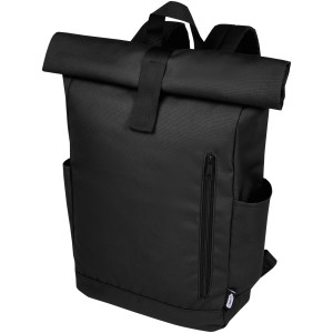 Byron 15.6" GRS RPET roll-top backpack 18L - Reklamnepredmety