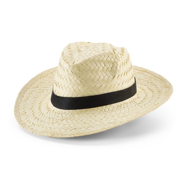 EDWARD POLI. Natural straw hat