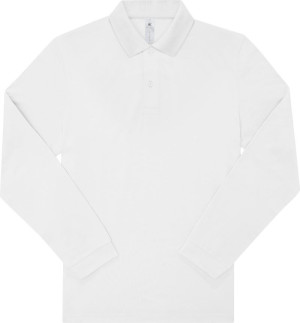 Piqué long-sleeved polo in heavy cotton - Reklamnepredmety