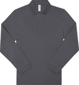 Piqué long-sleeved polo in heavy cotton - Reklamnepredmety