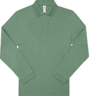 Piqué long-sleeved polo in heavy cotton - Reklamnepredmety