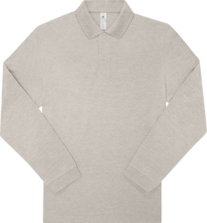 Piqué long-sleeved polo in heavy cotton - Reklamnepredmety