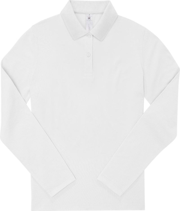 Women's long sleeve piqué polo in heavy cotton My Polo 210 LSL