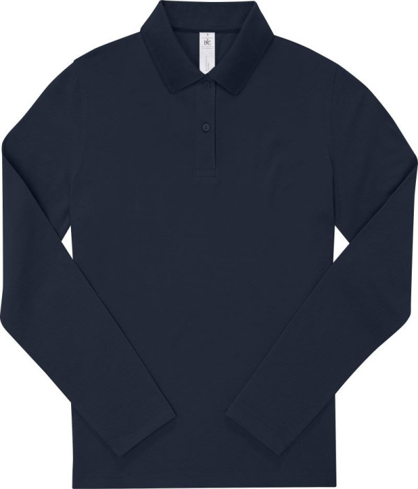 Women's long sleeve piqué polo in heavy cotton My Polo 210 LSL