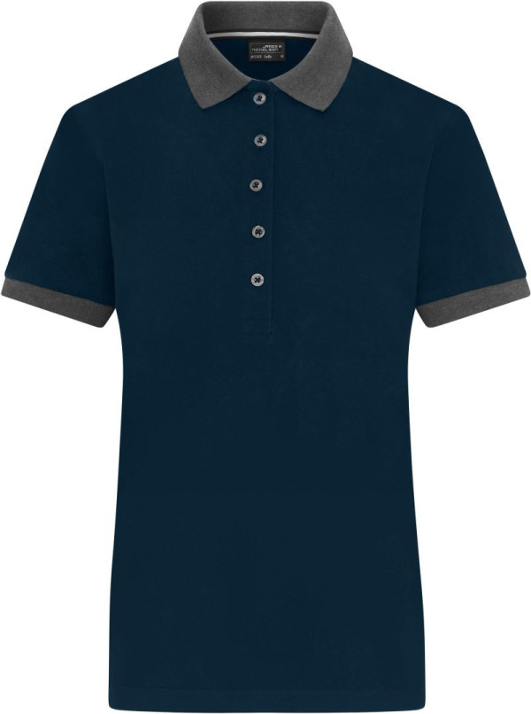 Women's contrast piqué polo JN 1303