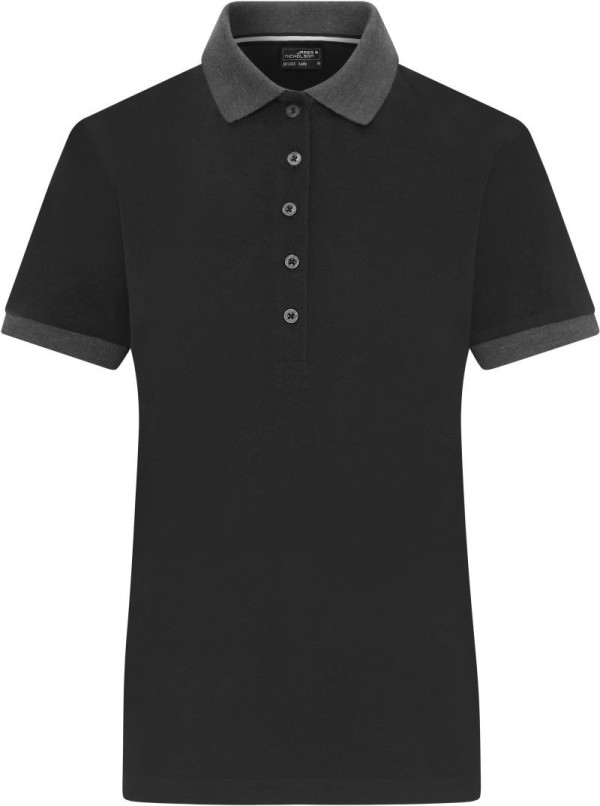 Women's contrast piqué polo JN 1303