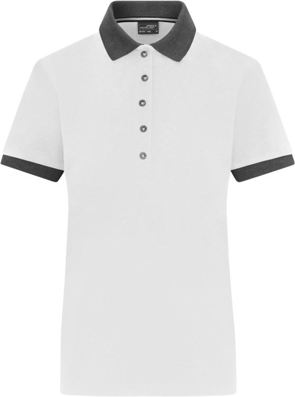 Women's contrast piqué polo JN 1303