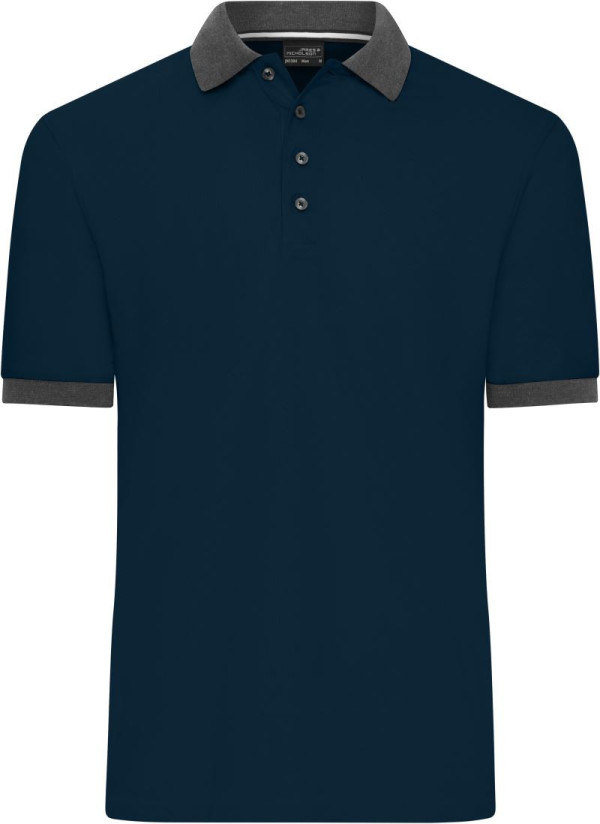 Men's contrast piqué polo JN 1304