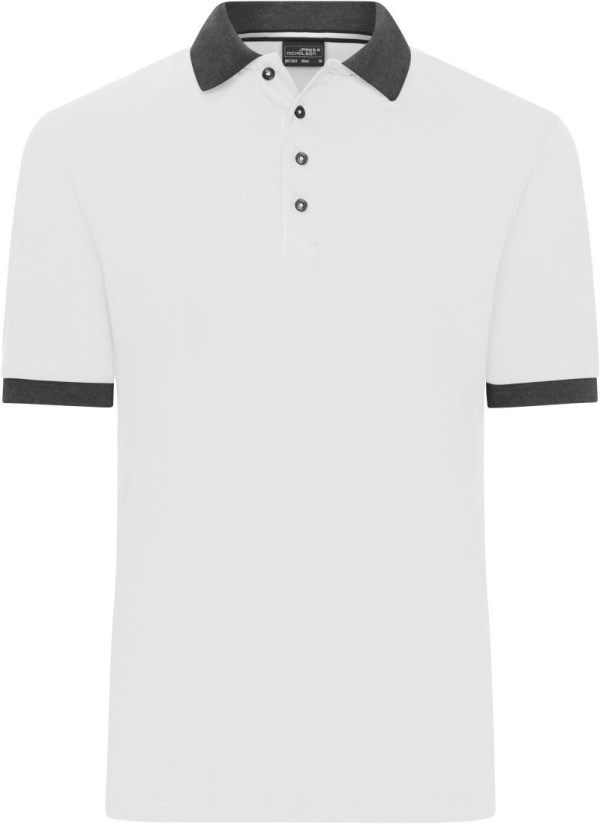 Men's contrast piqué polo JN 1304