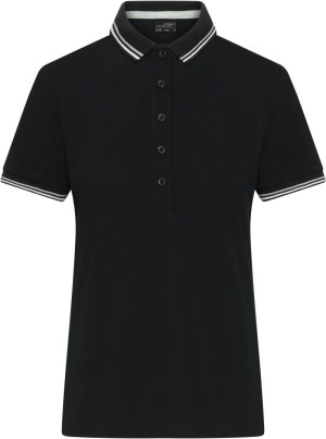 Women's heavy piqué polo with contrasting stripes JN 1305 - Reklamnepredmety