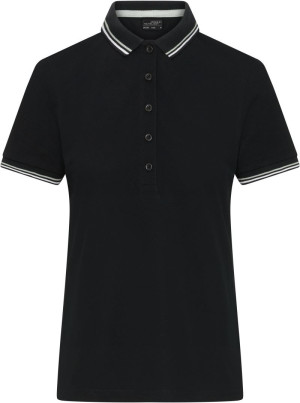 Women's heavy piqué polo with contrasting stripes JN 1305 - Reklamnepredmety