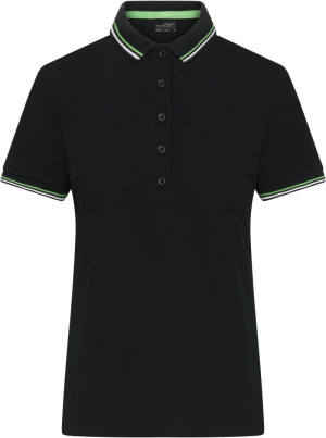 Women's heavy piqué polo with contrasting stripes JN 1305 - Reklamnepredmety