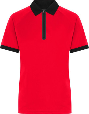 Women's polo with zipper JN 1307 - Reklamnepredmety