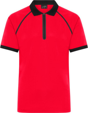 Men's polo with zipper JN 1308 - Reklamnepredmety