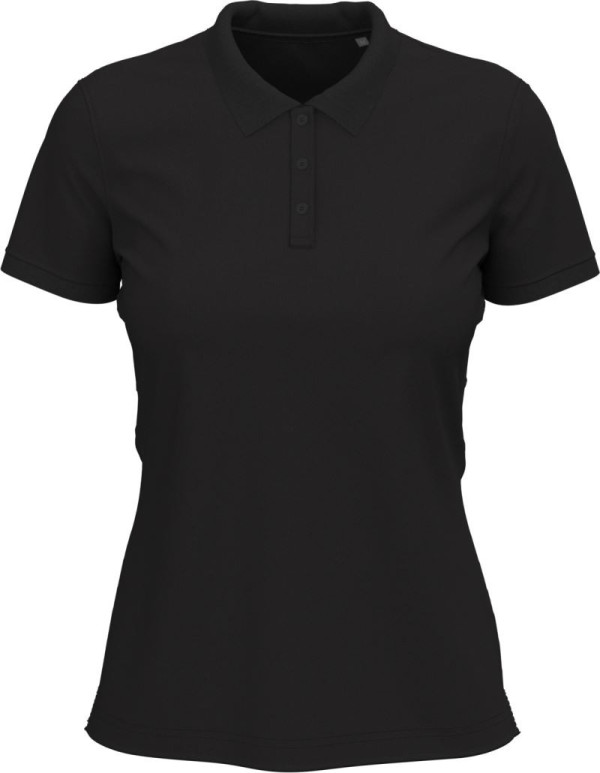 Women's stretch piqué polo in heavy cotton Claire