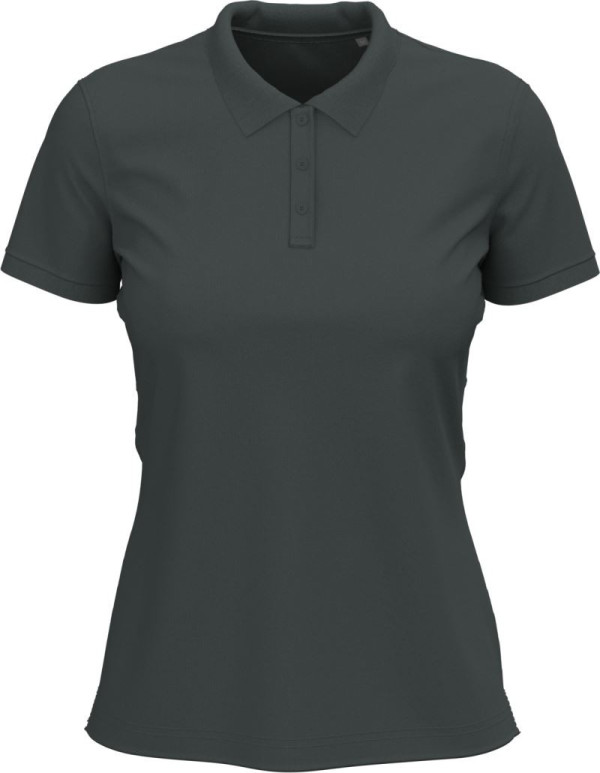 Women's stretch piqué polo in heavy cotton Claire