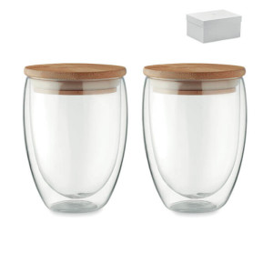 Set of double wall glass TIRANA SET - Reklamnepredmety