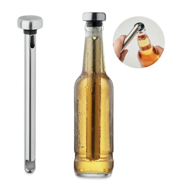 Stainless steel bottle opener and drink chiller stick MELE