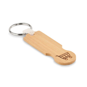 Bamboo key ring COMPRAS - Reklamnepredmety