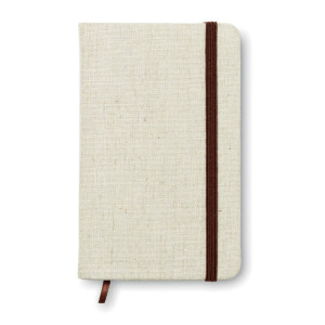 A6 notebook with hard canvas cover - Reklamnepredmety