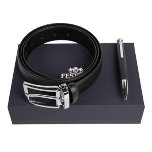 Set Festina Black (ballpoint pen & belt) - Reklamnepredmety