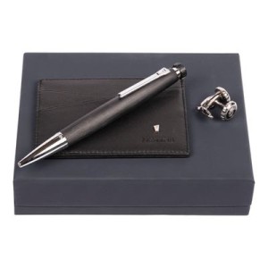 Set (ballpoint pen, card holder & cufflinks) - Reklamnepredmety