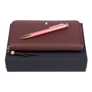 Set Mademoiselle Black (ballpoint pen & travel purse) - Reklamnepredmety