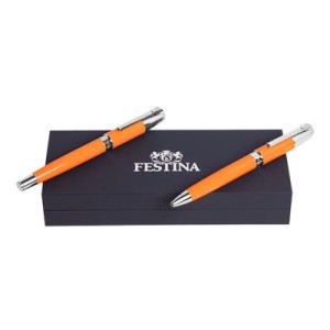 Set Classicals Chrome Light Blue (ballpoint pen & fountain pen) - Reklamnepredmety