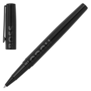 Rollerball pen Label Black - Reklamnepredmety