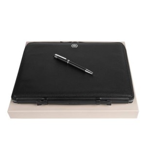 Set Regent Black (rollerball pen & conference folder A4) - Reklamnepredmety