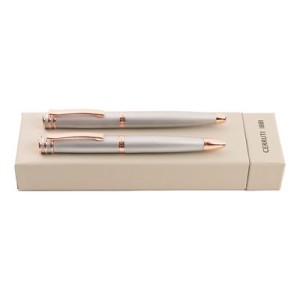 Set Austin Diamond Chrome (ballpoint pen & rollerball pen) - Reklamnepredmety