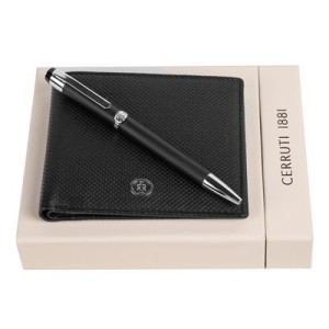 Set Regent Black (ballpoint pen & wallet) - Reklamnepredmety