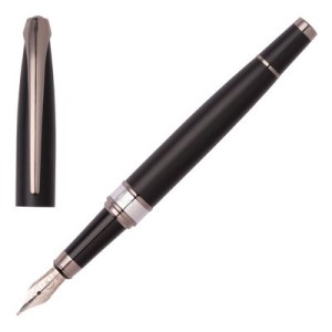 Fountain pen Abbey Matt Black - Reklamnepredmety