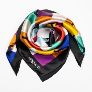 Silk scarf Ada Black/multi - Reklamnepredmety