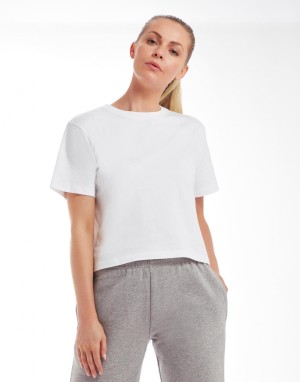 Women's cropped thick t-shirt - Reklamnepredmety