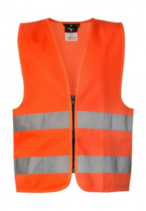Aalborg zipped safety vest for children - Reklamnepredmety