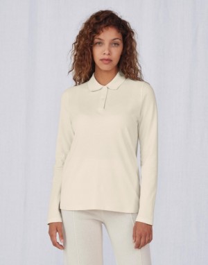 Women's long sleeve polo shirt My Polo 180 LS - Reklamnepredmety