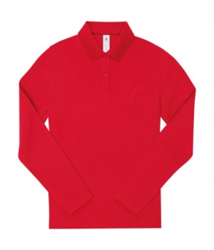 Women's long sleeve polo shirt My Polo 180 LS - Reklamnepredmety