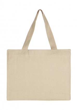 Wide canvas shopping bag with fold LH - Reklamnepredmety