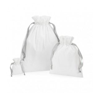Cotton gift bag with drawstring ribbon - Reklamnepredmety