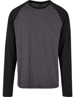 Men's contrast raglan long sleeve shirt - Reklamnepredmety