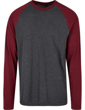 Men's contrast raglan long sleeve shirt - Reklamnepredmety