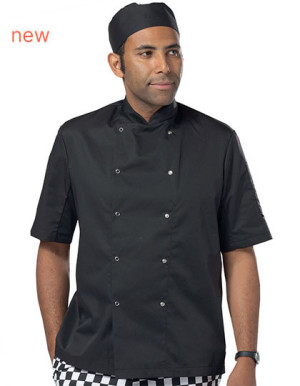 Long sleeve chef's buttoned turtleneck with stud fastening - Reklamnepredmety